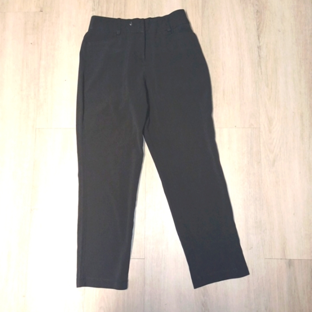 Women's, Style & Co Black Stretch pantsuit slacks. Size 2p
